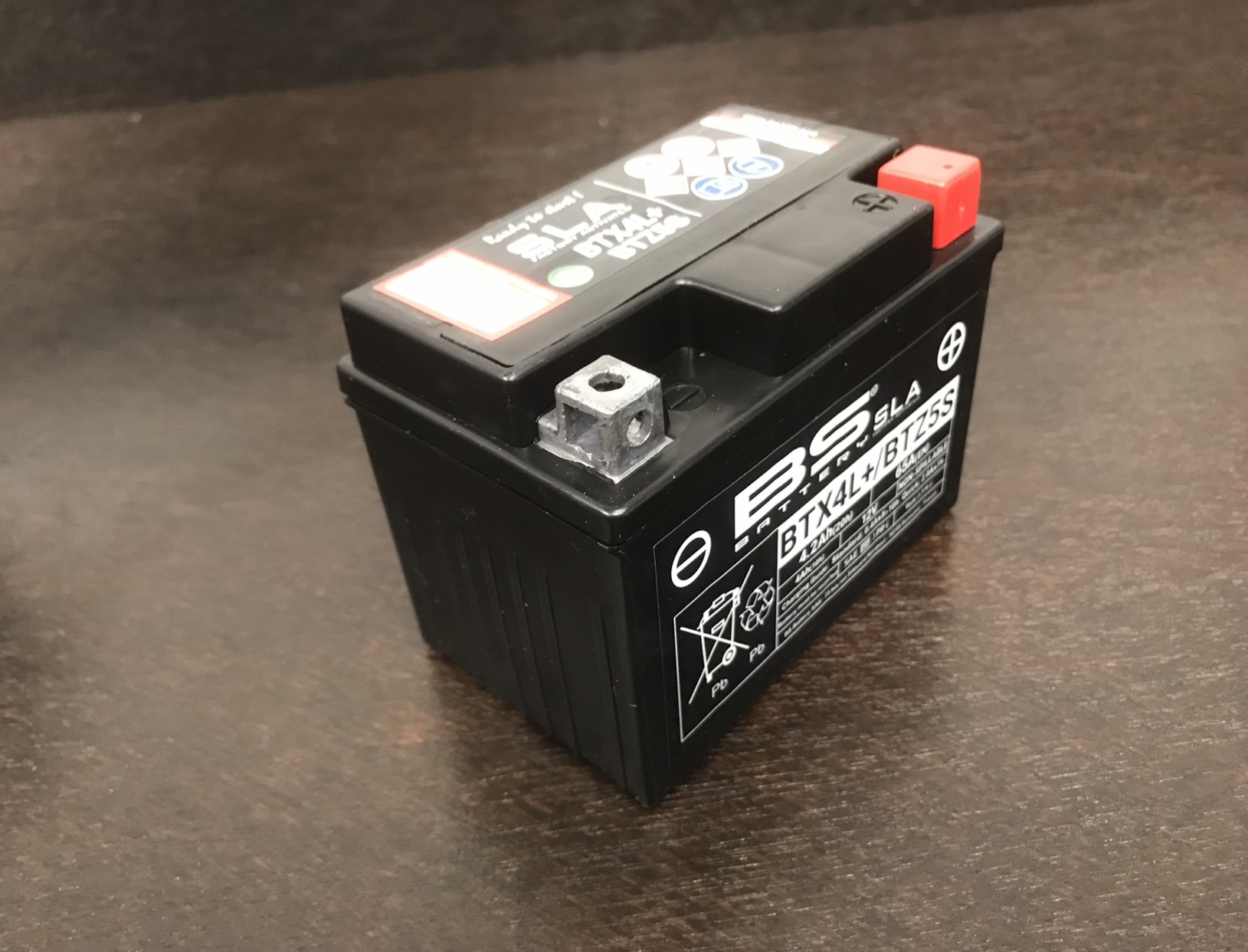 Motorcycle 12 Volt, 4.2 Ah, Sealed AGM Lead Acid Battery BTX4L, BTZ5S, MG4L, MG4L-BS