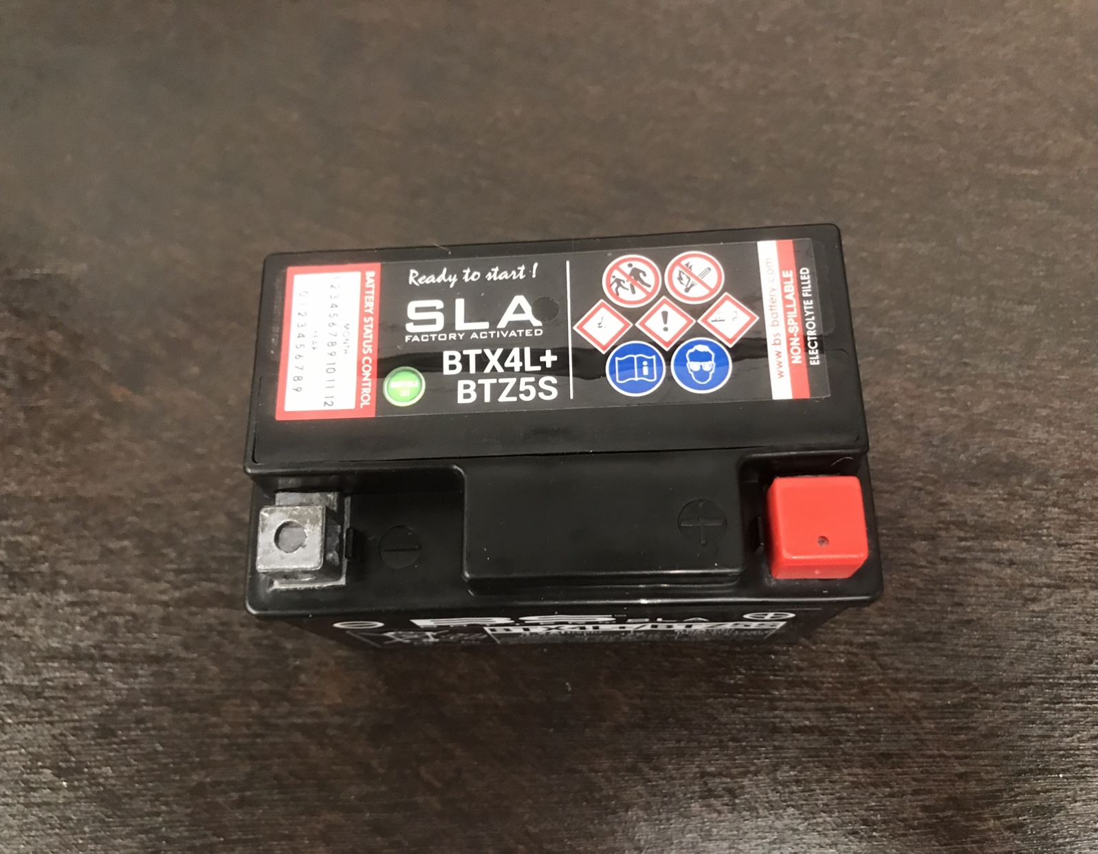 Motorcycle 12 Volt, 4.2 Ah, Sealed AGM Lead Acid Battery BTX4L, BTZ5S, MG4L, MG4L-BS