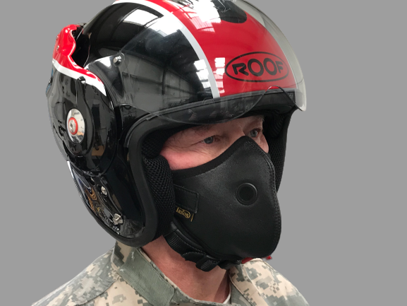 Triton leather face masks 