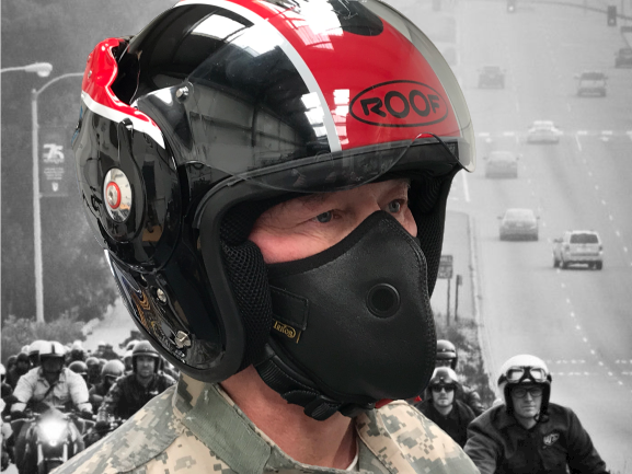 Triton leather face masks 