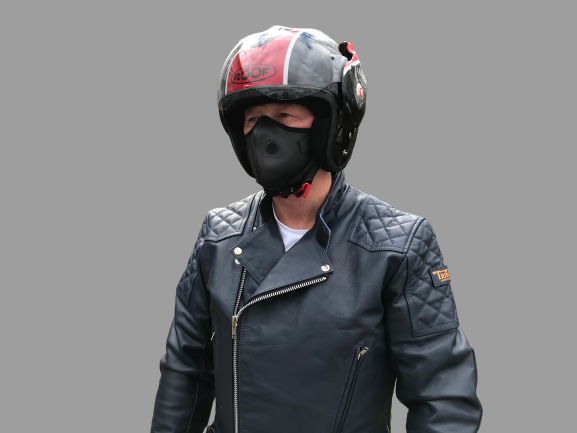 Triton leather face masks 
